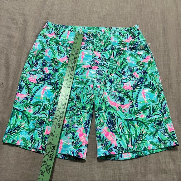 Lilly Pulitzer Luxetic Blue Horizon Par-fection Bermuda Golf Short Size 4 - Picture 7 of 9